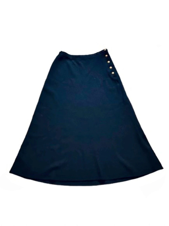 Ralph Lauren Dresses & Skirts - Wool 10P RALPH LAUREN A-Line Skirt in Navy Blue Petite Designer Polo Fall Winter